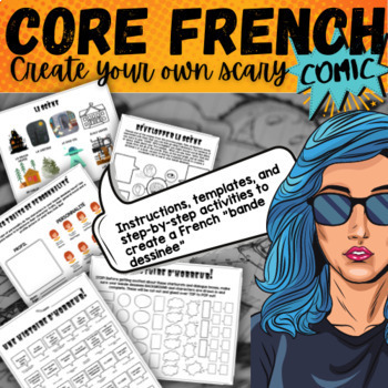 Preview of CORE FRENCH | FSL | COMICS | BANDE DESSINÉE | BD | HALLOWEEN | ÉCRITURE/WRITING