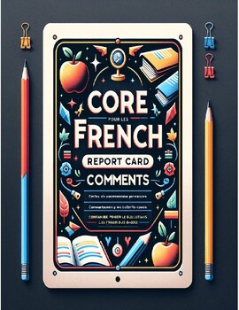 Preview of CORE FRENCH REPORT CARD COMMENTS (GRADES 4-8) ONTARIO