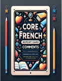CORE FRENCH REPORT CARD COMMENTS (GRADES 4-8) ONTARIO