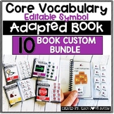 CORE Vocabulary Editable Symbol Adapted Books- 10 Book Cus