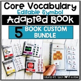 CORE Vocabulary Editable Symbol Adapted Books - 5 Book Cus