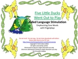 CORE WORDS Book - Five Little Ducks Went out to Play