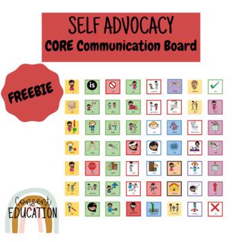 Preview of CORE communication board for Abuse Prevention and Self Advocacy