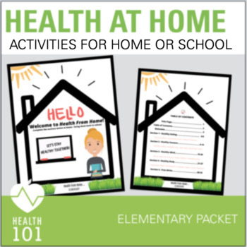 Preview of Elementary Health Homeschooling Activity Worksheets
