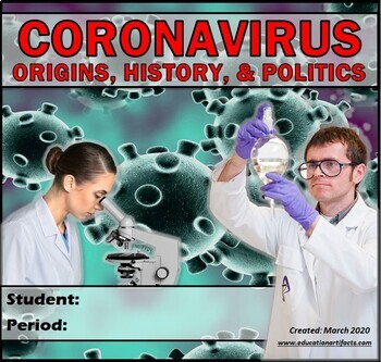 Preview of CORONAVIRUS: Viruses, Treatment, Origins, History & Politics Guided Note Packet