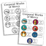 CORPORAL WORKS OF MERCY Catholic Coloring Page and Poster 