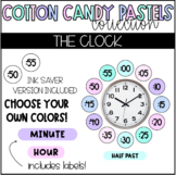 COTTON CANDY PASTELS Clock Labels Pastel Classroom Decor -