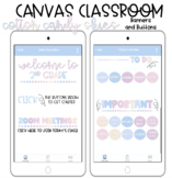 COTTON CANDY SKIES BANNERS AND BUTTONS FOR CANVAS HOMEPAGE!