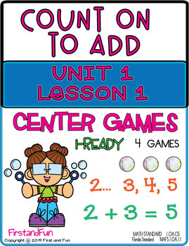 Preview of COUNT ON TO ADD MATH CENTER GAMES