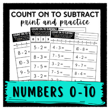 Preview of COUNT ON TO SUBTRACT