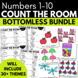 COUNT THE ROOM Bottomless Bundle - Preschool Math Activities