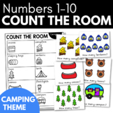 COUNT THE ROOM - CAMPING Theme Preschool Math Activity