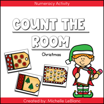 Preview of Kindergarten Christmas Counting Center {Free}