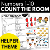 COUNT THE ROOM - COMMUNITY HELPERS Theme Preschool Math Activity