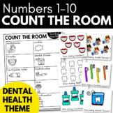 COUNT THE ROOM - DENTAL HEALTH Theme Preschool Math Activity