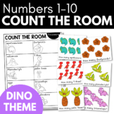 COUNT THE ROOM - DINOSAUR Theme Preschool Math Activity