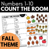 COUNT THE ROOM - FALL Theme Preschool Math Activity