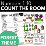 COUNT THE ROOM - FOREST Theme Preschool Math Activity