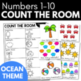 COUNT THE ROOM - OCEAN Theme Preschool Math Activity