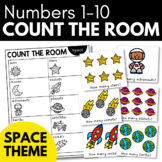 COUNT THE ROOM - SPACE Theme Preschool Math Activity