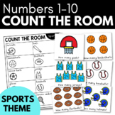 COUNT THE ROOM - SPORTS Theme Preschool Math Activity