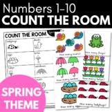 COUNT THE ROOM - Spring Theme Preschool Math Activity