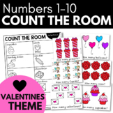 COUNT THE ROOM - VALENTINES Theme Preschool Math Activity