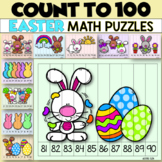 COUNT TO 100 EASTER Puzzles Math Center