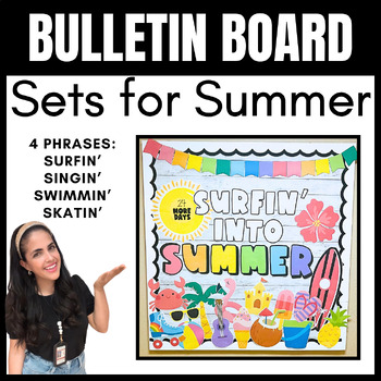 Preview of COUNTDOWN TO SUMMER | 4 Different Bulletin Boards in 1 for the End of the Year