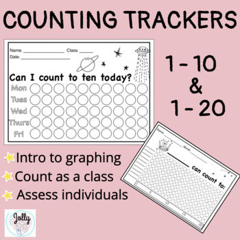 Preview of COUNTING 1 - 20: Intro to graphing / Assessment / Space Theme / PreK - K
