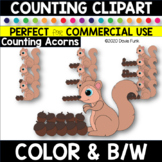 COUNTING Clipart Count the Acorns