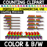 COUNTING Clipart Count the Macaws