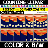 COUNTING Clipart  Count the Moons