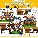 COUNTING Humpty Dumpty Clipart 0-10 (Nursery Rhyme Clipart)