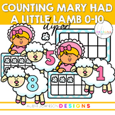 COUNTING Mary Had a Little Lamb Clipart 0-10 (Nursery Rhym