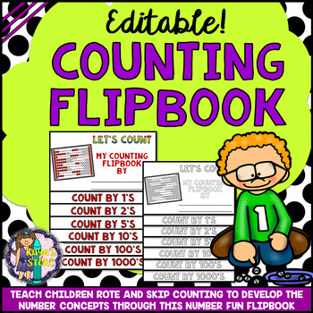 Preview of COUNTING NUMBER MATH ACTIVITIES Flipbook (Counting Flip Book)