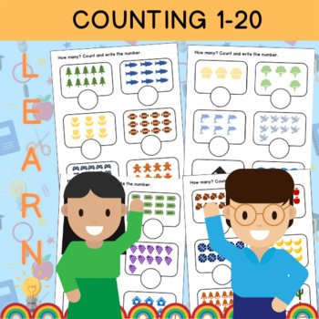 Preview of COUNTING NUMBERS : Counting to 20 