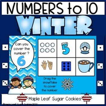 Preview of COUNTING Numbers to 10 Google Slides Activity * Subitize and Ten Frames