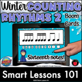 COUNTING RHYTHMS 2 BOOM CARDS™ WINTER MUSIC Activity for G