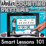 COUNTING RHYTHMS BOOM CARDS™ WINTER MUSIC Math Rhythms Goo