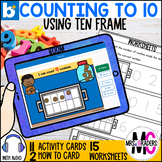 Counting to 10 Worksheets and Boom Cards™ Bundle
