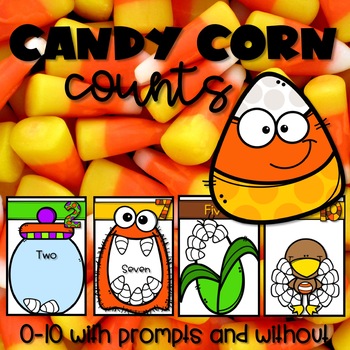 COUNTING with CANDY CORN (One-To-One Correspondence Mats) 0-10 | TpT