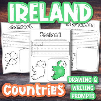 COUNTRIES Writing & Drawing Prompts BUNDLE by Raindrops and Ravens