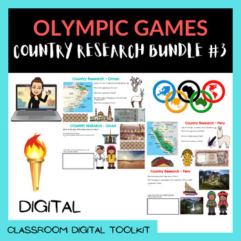 Preview of COUNTRY RESEARCH 2024 OLYMPIC GAMES BUNDLE (#3) 5 x Countries + FRANCE