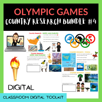 Preview of COUNTRY RESEARCH 2024 OLYMPIC GAMES BUNDLE (#4) 5 x Countries + FRANCE