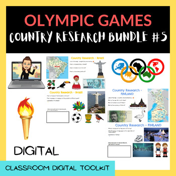 Preview of COUNTRY RESEARCH 2024 OLYMPIC GAMES BUNDLE (#5) 5 x Countries + FRANCE