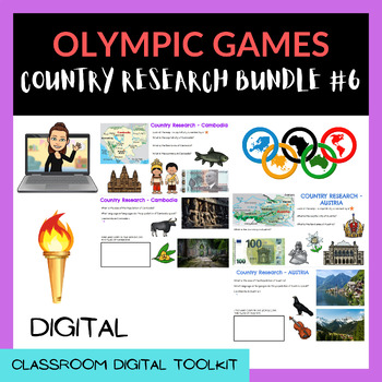 Preview of COUNTRY RESEARCH 2024 OLYMPIC GAMES BUNDLE (#6) 5 x Countries + FRANCE