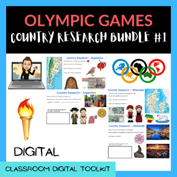 Preview of COUNTRY RESEARCH 2024 OLYMPIC GAMES BUNDLE (#1) 5 x Countries + FRANCE