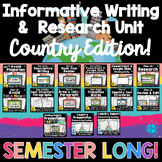 INFORMATIVE WRITING LESSONS UNIT & RESEARCH PROJECT BUNDLE