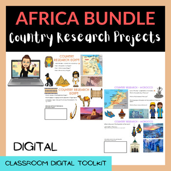 Preview of COUNTRY RESEARCH SLIDES - AFRICA BUNDLE (5 Countries Included!) Google Slides™